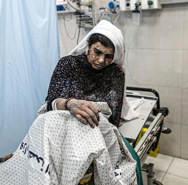 ziekenhuis gaza gebombardeerd genocide palestina