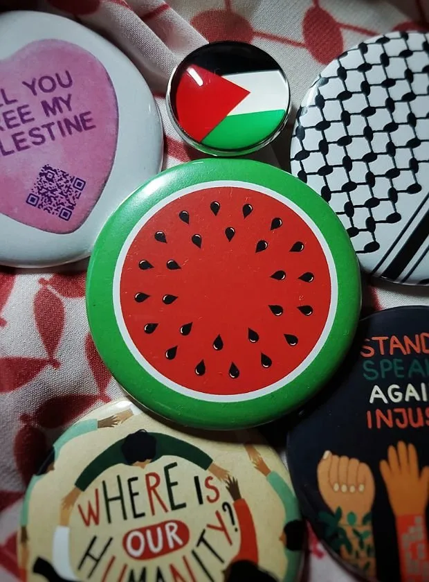 palestina watermeloen button kopen