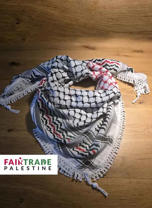 Nabulsi Kufiya - Kleuren Palestijnse vlag