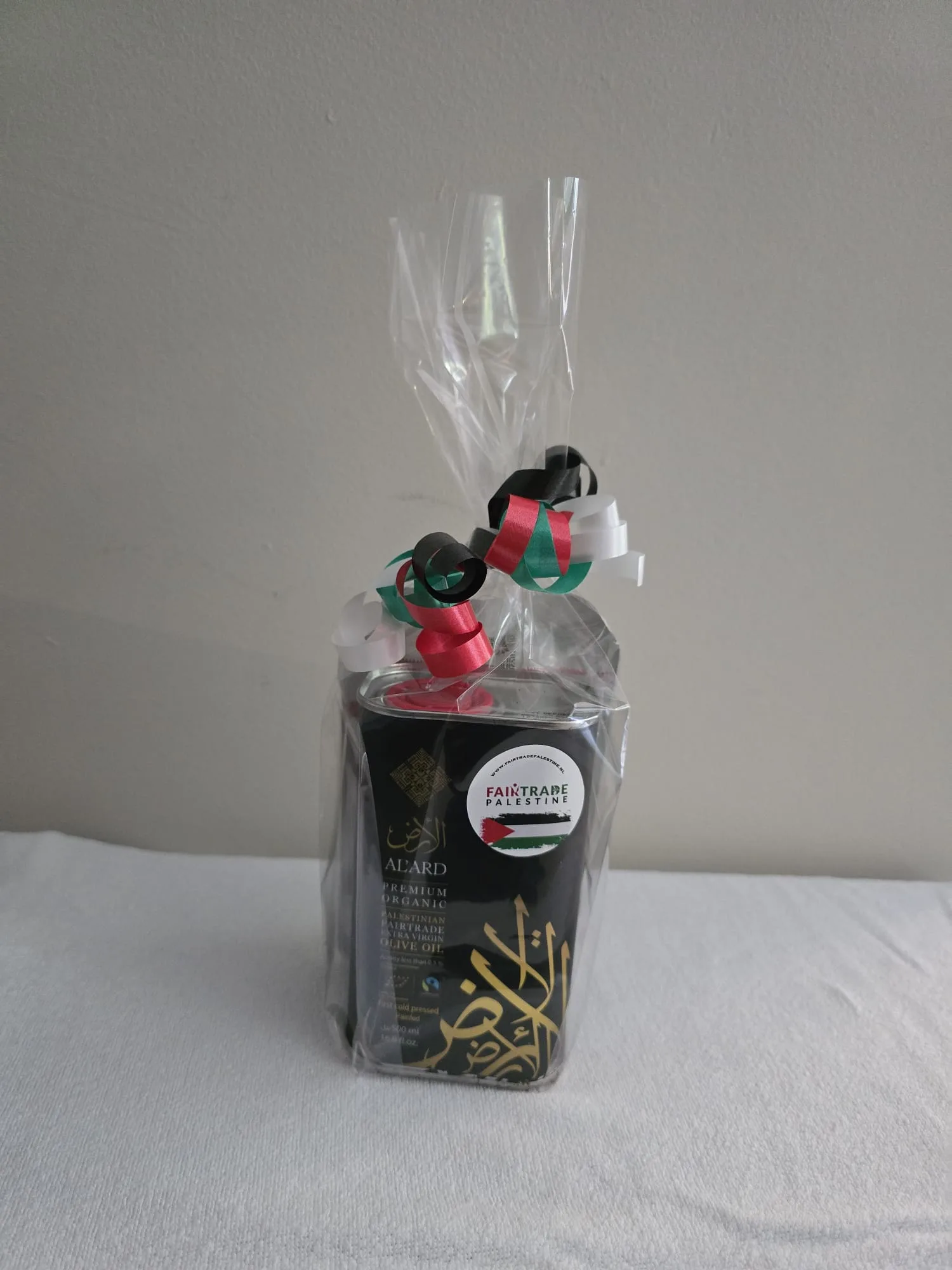 500 ml. olijfolie en za’atar Geschenkpakketten uit Palestina