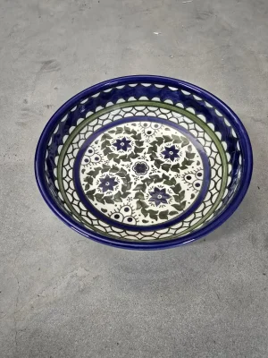 schaaltje groen blauw 15 cm.