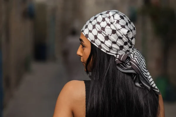 Bandana van gladde stof