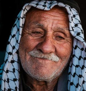 Nabulsi Kufiya - Zwart/Wit