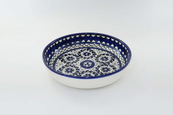 Ronde Schaal Lantana 23 cm. x 6.2 cm  Blauw